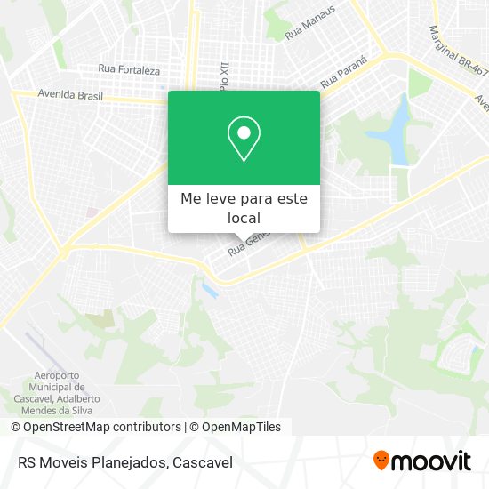 RS Moveis Planejados mapa
