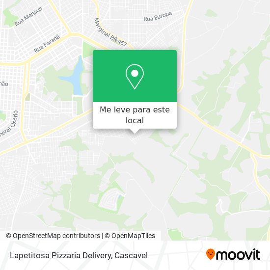Lapetitosa Pizzaria Delivery mapa