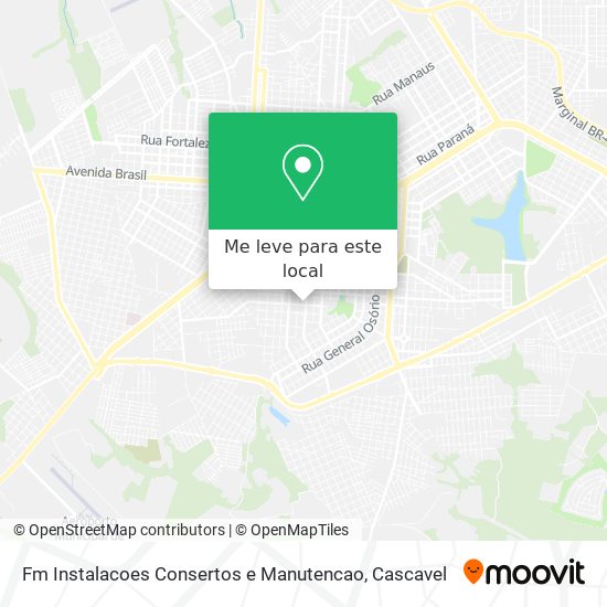 Fm Instalacoes Consertos e Manutencao mapa