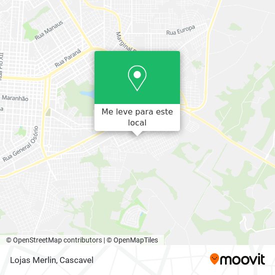 Lojas Merlin mapa