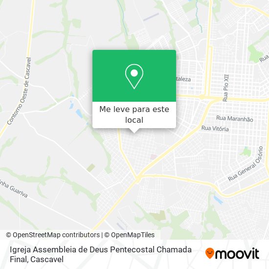 Igreja Assembleia de Deus Pentecostal Chamada Final mapa