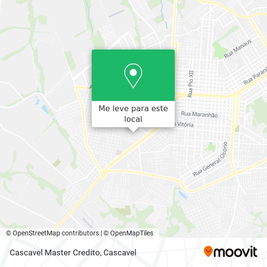 Cascavel Master Credito mapa