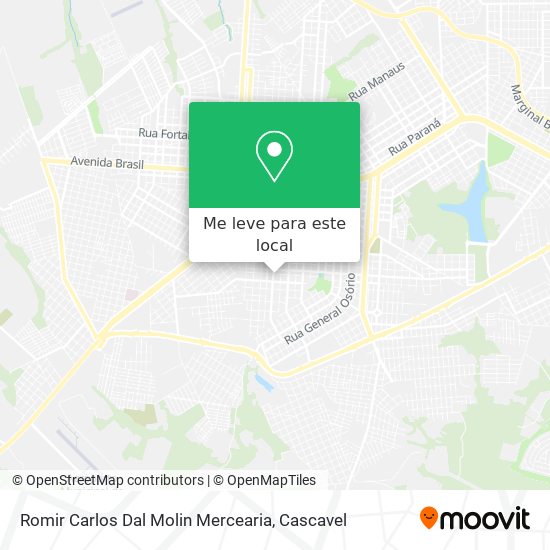 Romir Carlos Dal Molin Mercearia mapa
