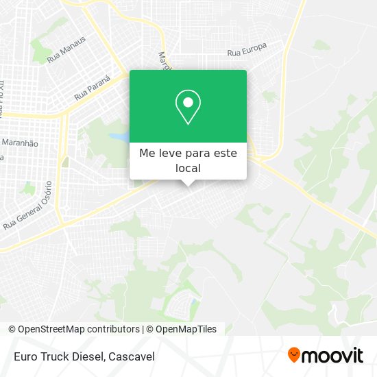 Euro Truck Diesel mapa
