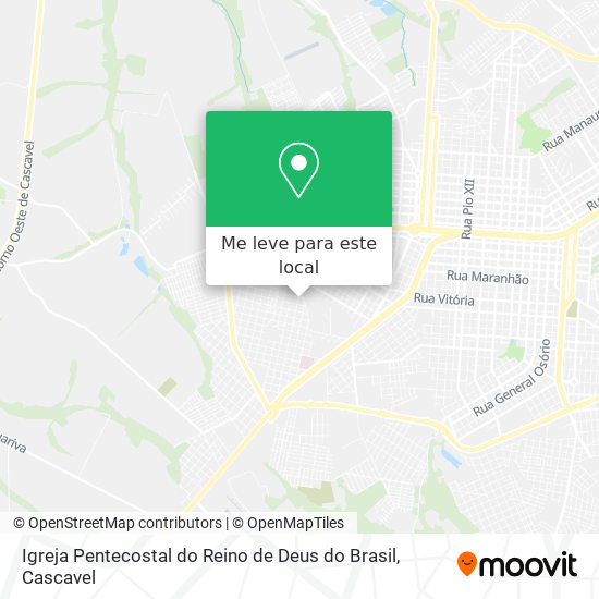 Igreja Pentecostal do Reino de Deus do Brasil mapa