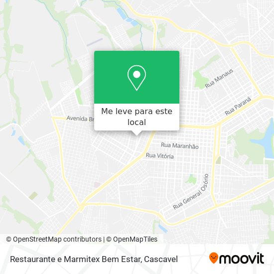 Restaurante e Marmitex Bem Estar mapa