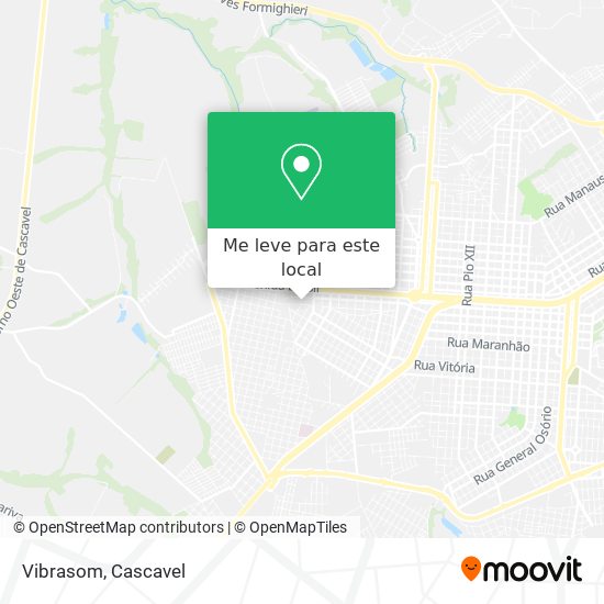 Vibrasom mapa