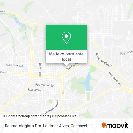 Reumatologista Dra. Leidmar Alves mapa