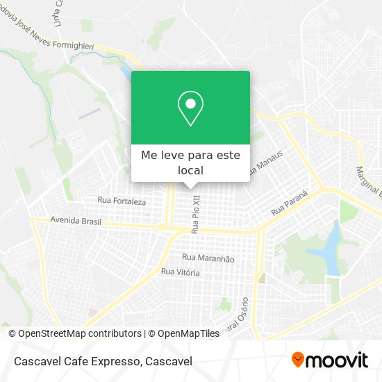 Cascavel Cafe Expresso mapa