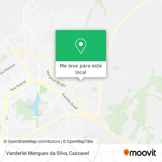 Vanderlei Mengues da Silva mapa