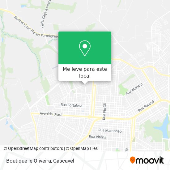 Boutique le Oliveira mapa