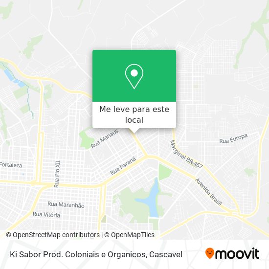 Ki Sabor Prod. Coloniais e Organicos mapa