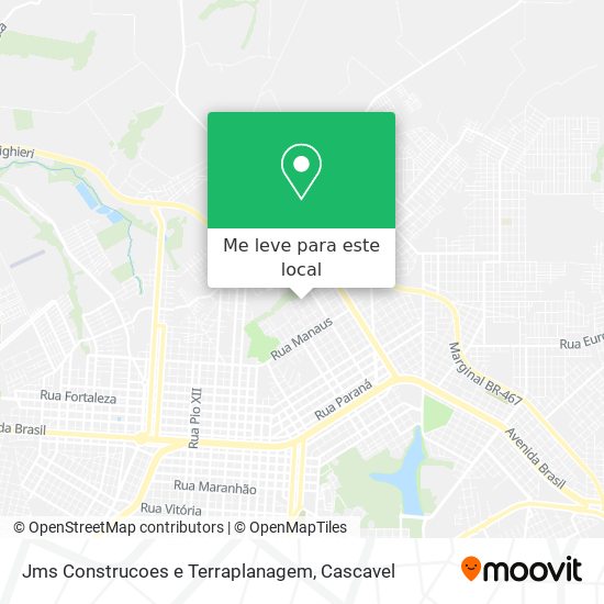Jms Construcoes e Terraplanagem mapa