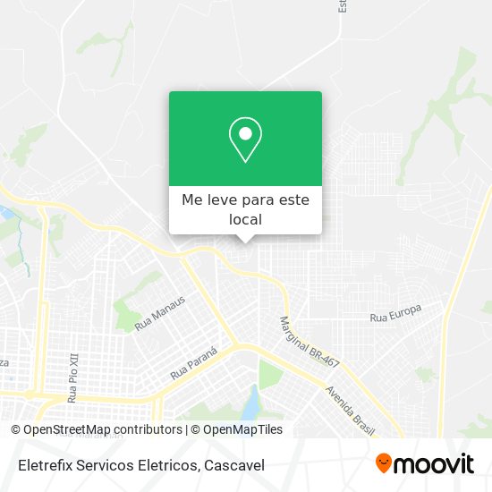 Eletrefix Servicos Eletricos mapa