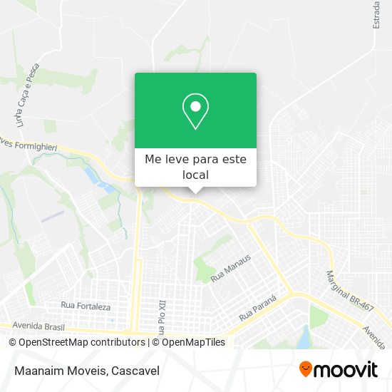 Maanaim Moveis mapa