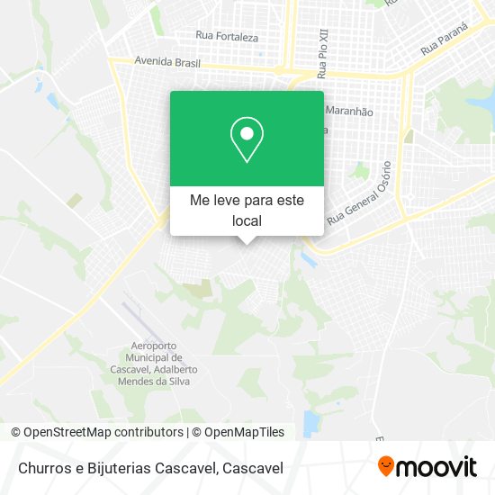 Churros e Bijuterias Cascavel mapa