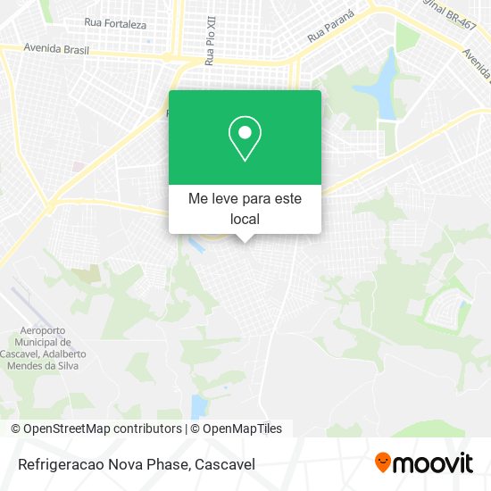 Refrigeracao Nova Phase mapa