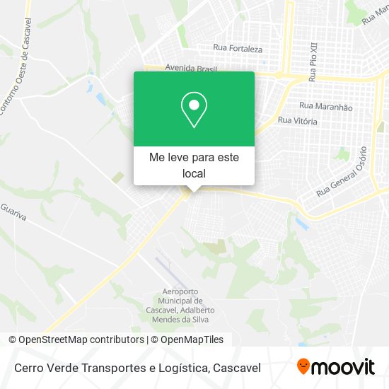 Cerro Verde Transportes e Logística mapa