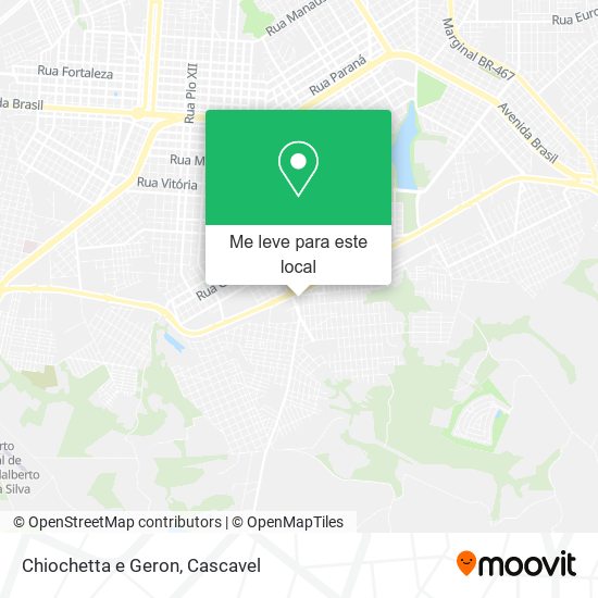 Chiochetta e Geron mapa