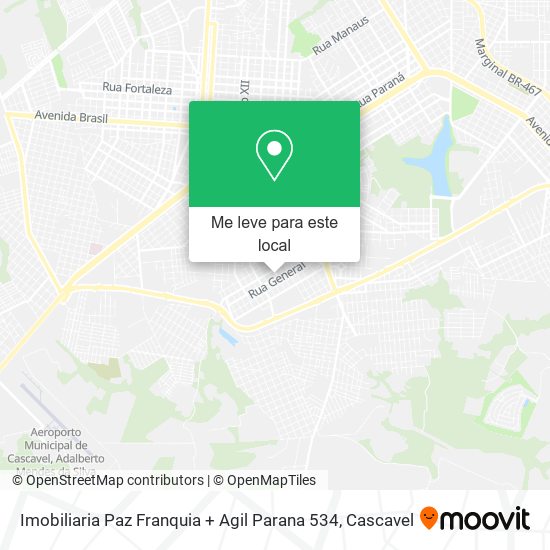 Imobiliaria Paz Franquia + Agil Parana 534 mapa