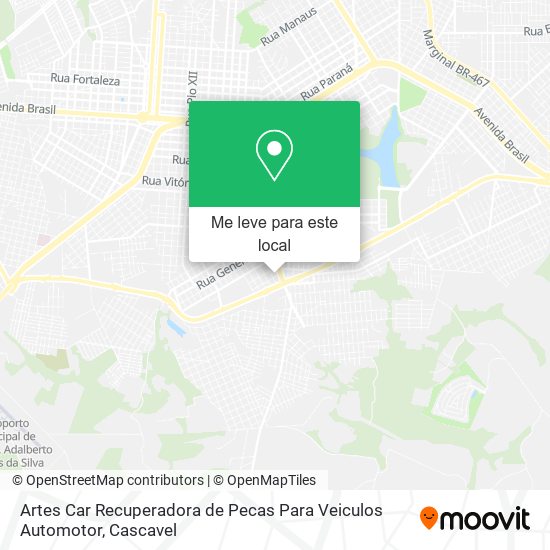 Artes Car Recuperadora de Pecas Para Veiculos Automotor mapa