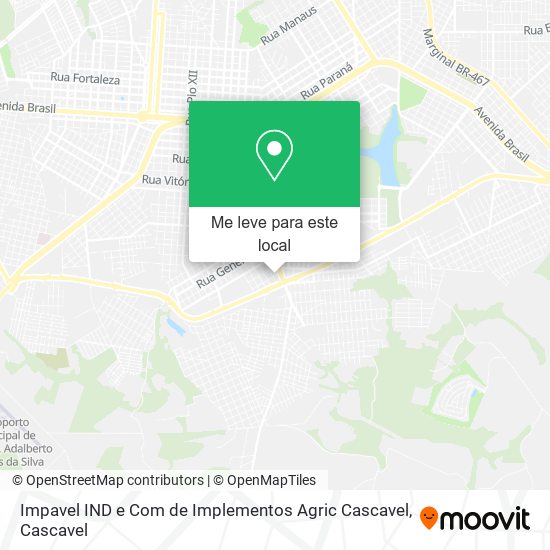 Impavel IND e Com de Implementos Agric Cascavel mapa