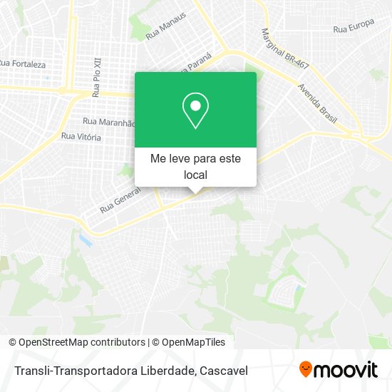 Transli-Transportadora Liberdade mapa