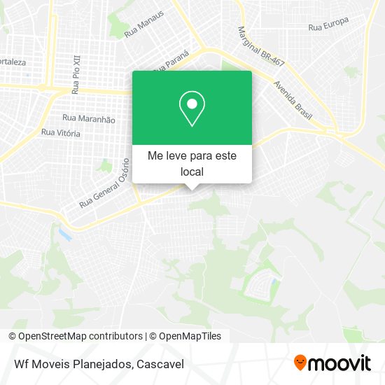 Wf Moveis Planejados mapa