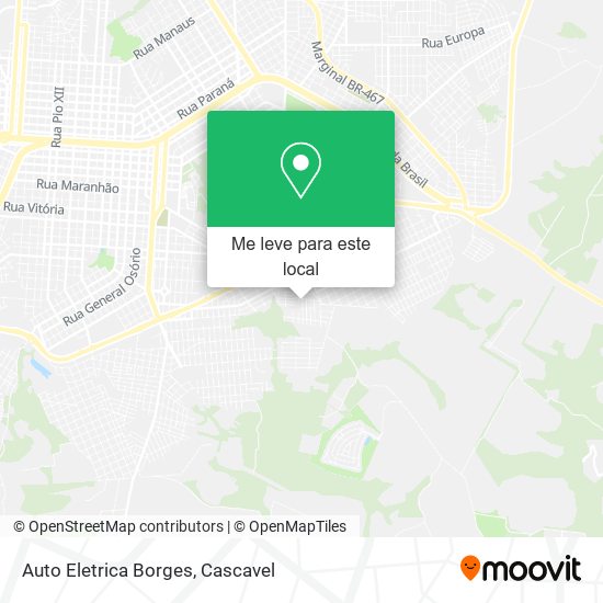Auto Eletrica Borges mapa