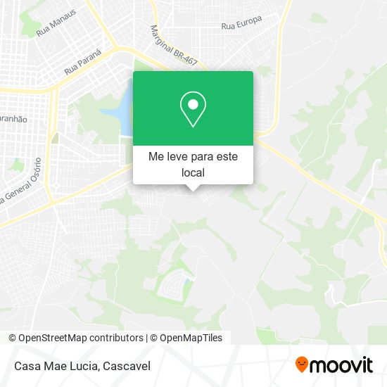 Casa Mae Lucia mapa