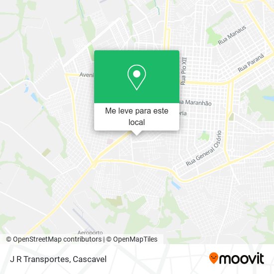 J R Transportes mapa