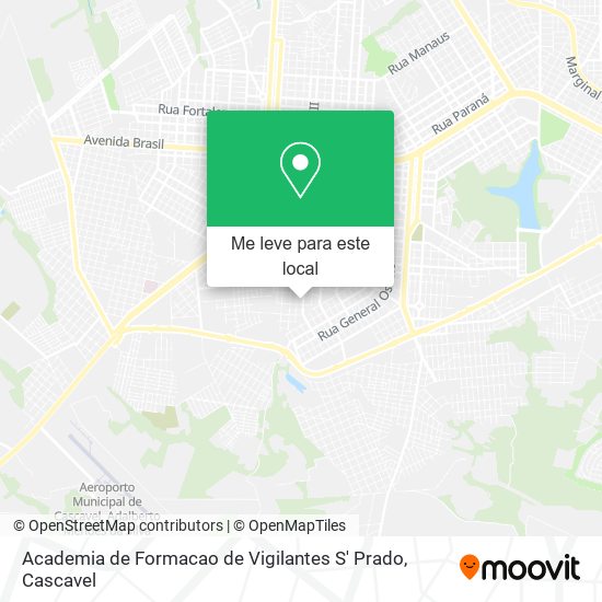 Academia de Formacao de Vigilantes S' Prado mapa