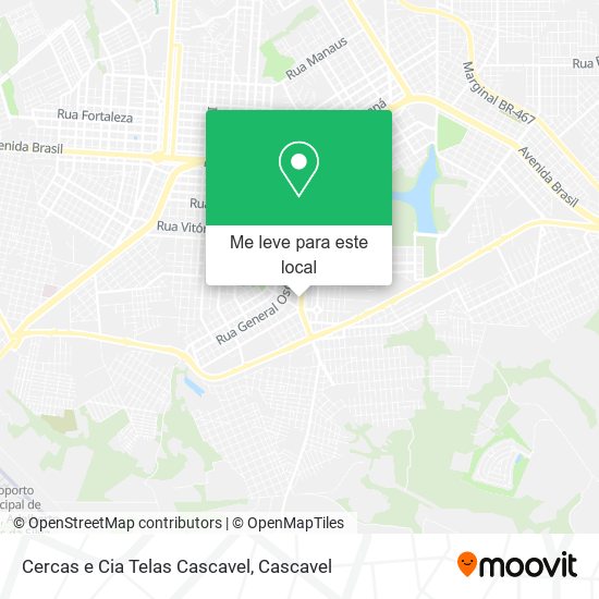 Cercas e Cia Telas Cascavel mapa