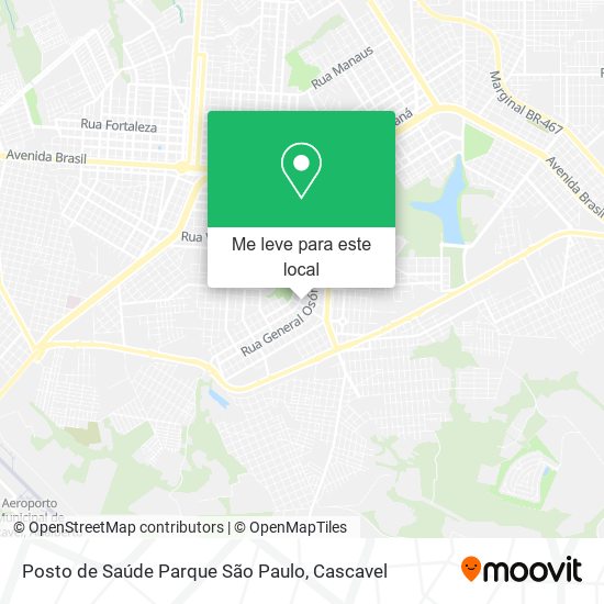 Posto de Saúde Parque São Paulo mapa