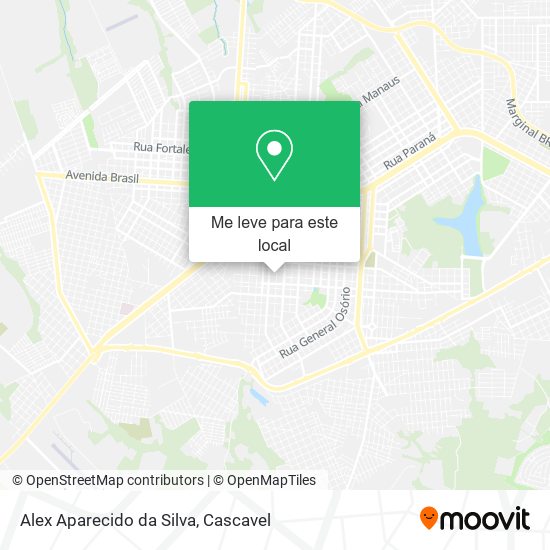 Alex Aparecido da Silva mapa