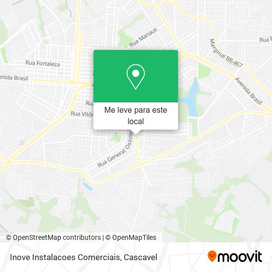 Inove Instalacoes Comerciais mapa