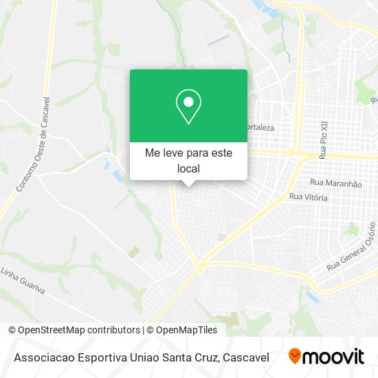 Associacao Esportiva Uniao Santa Cruz mapa