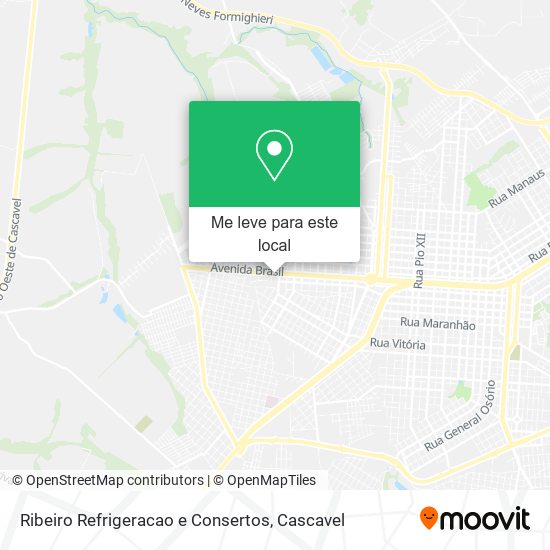 Ribeiro Refrigeracao e Consertos mapa