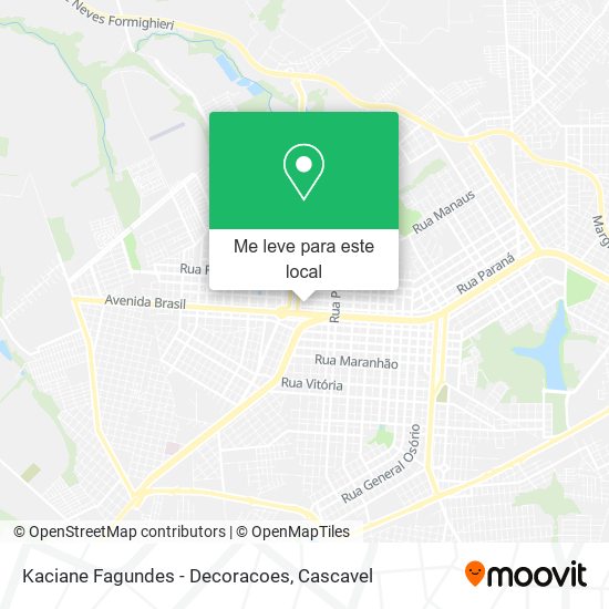 Kaciane Fagundes - Decoracoes mapa