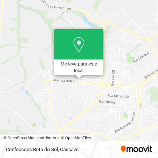 Confeccoes Rota do Sol mapa