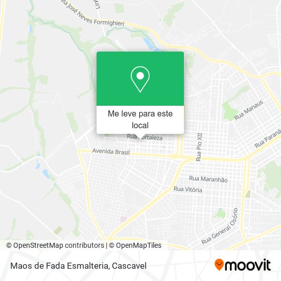 Maos de Fada Esmalteria mapa