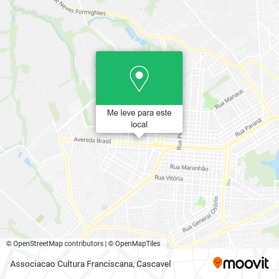 Associacao Cultura Franciscana mapa