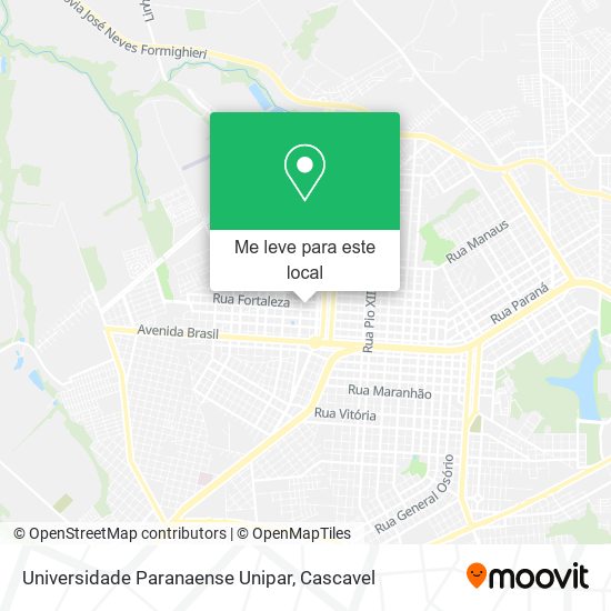 Universidade Paranaense Unipar mapa