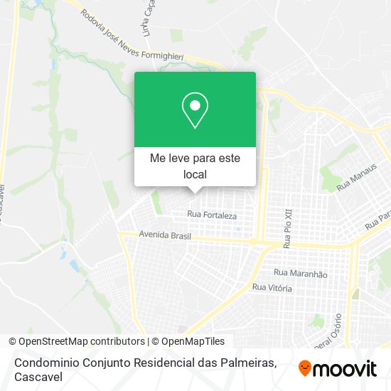 Condominio Conjunto Residencial das Palmeiras mapa