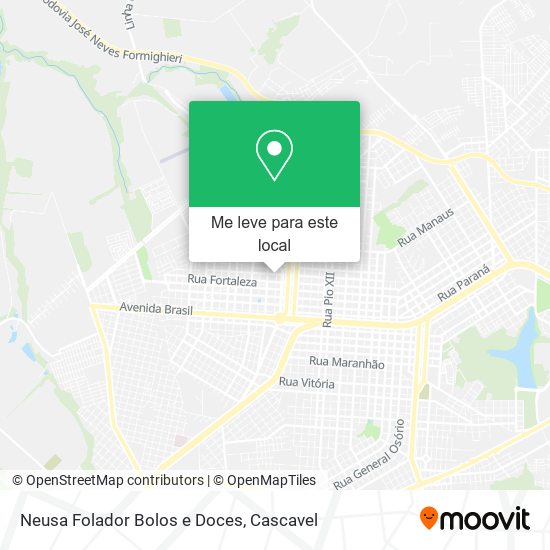 Neusa Folador Bolos e Doces mapa