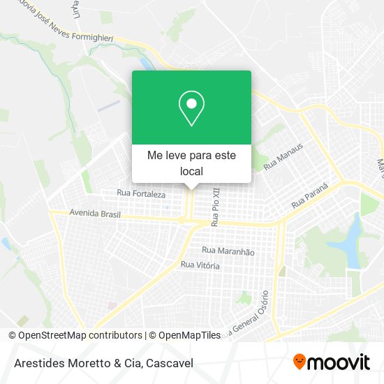 Arestides Moretto & Cia mapa