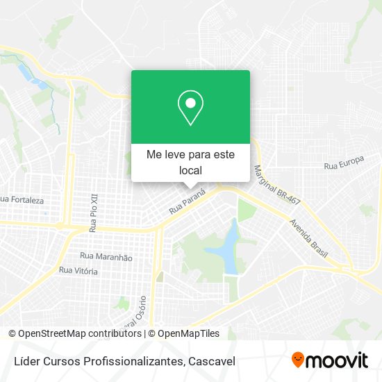 Líder Cursos Profissionalizantes mapa