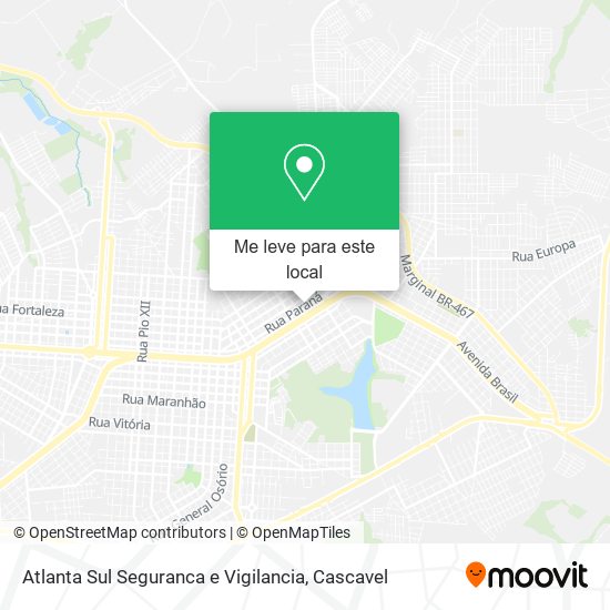 Atlanta Sul Seguranca e Vigilancia mapa