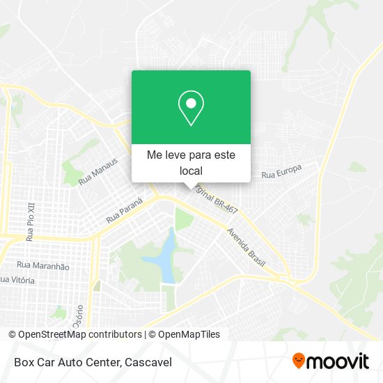 Box Car Auto Center mapa