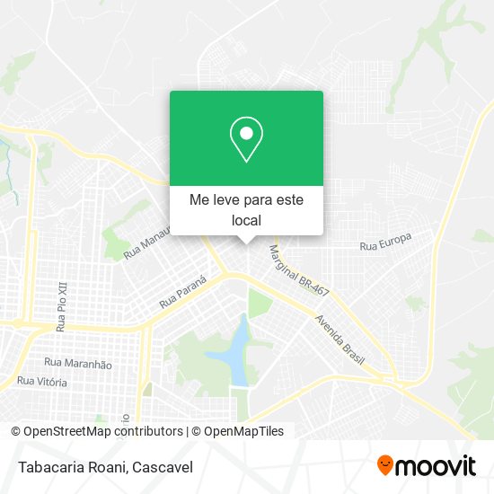 Tabacaria Roani mapa
